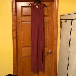 Racer back tank maxi dress